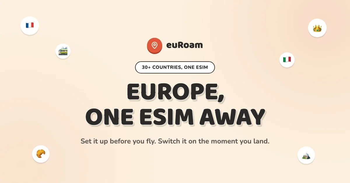 euRoam — Europe, one eSIM away